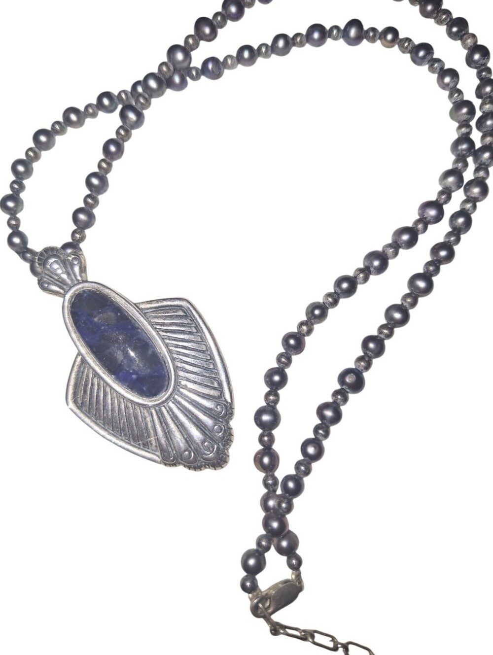 Carolyn Pollack Sterling Silver Necklace Southwestern Boho Artisan Jewelry